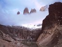 Nubes alrededor de los Torres del Paine